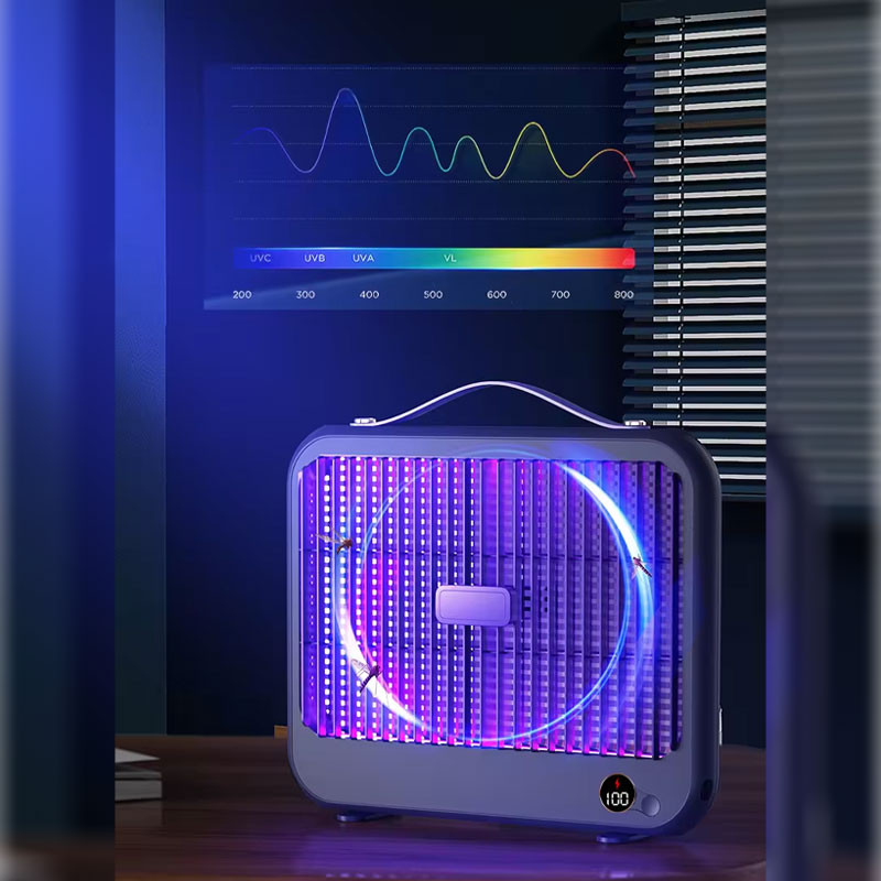 Электрическая ловушка для насекомых с UV подсветкой и высоковольтной сеткой P7 with battery 4000 mAh смотреть фото №6