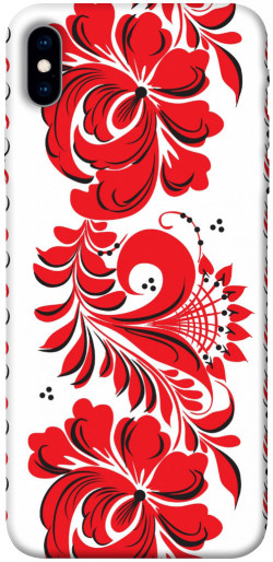 Чехол itsPrint Червона вишиванка для Apple iPhone XS Max (6.5")