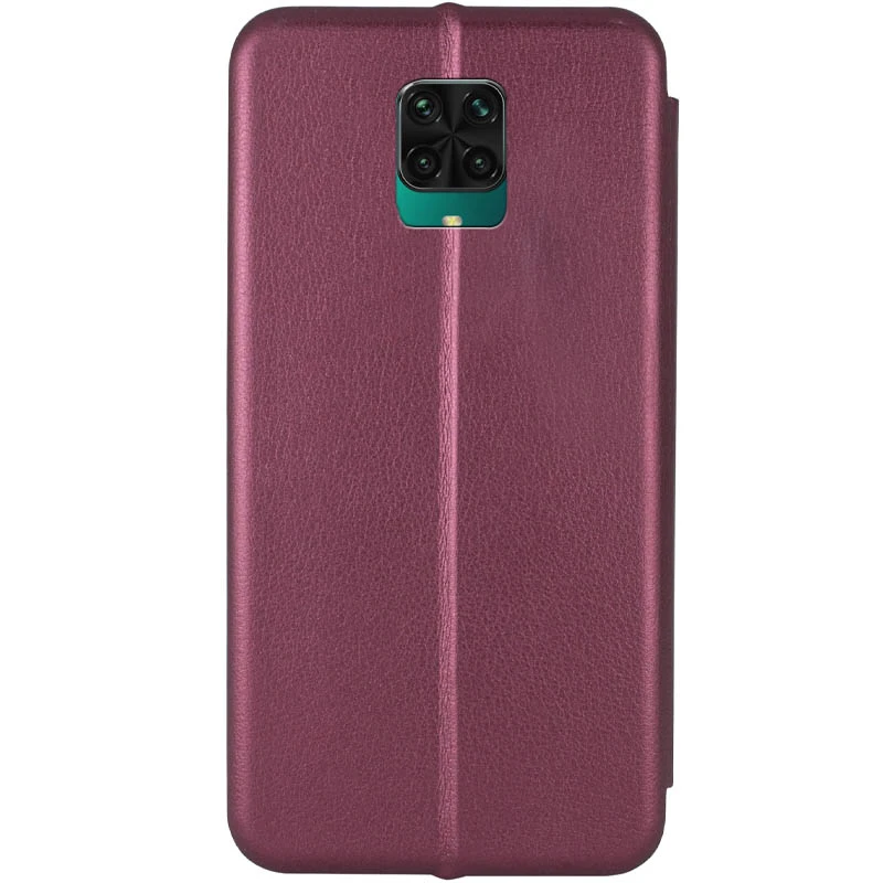 Шкіряний чохол-книжка Classy для Xiaomi Redmi Note 9s / Note 9 Pro / Note 9 Pro Max, Бордовий 1, Штучна шкіра, купити оптом з доставкою