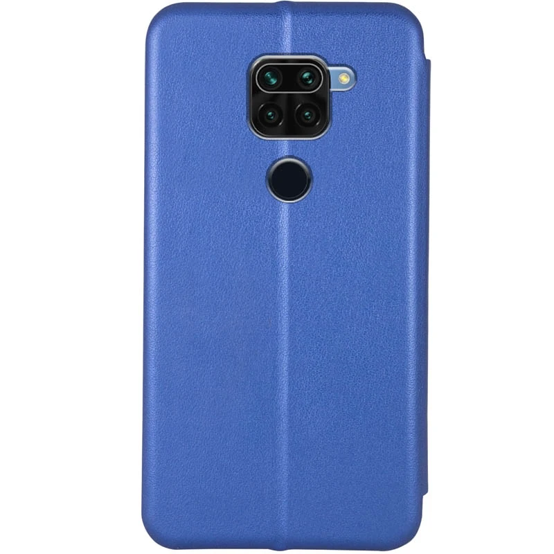 Шкіряний чохол-книжка Classy для Xiaomi Redmi Note 9 / Redmi 10X, Синій 1, Штучна шкіра, купити оптом з доставкою
