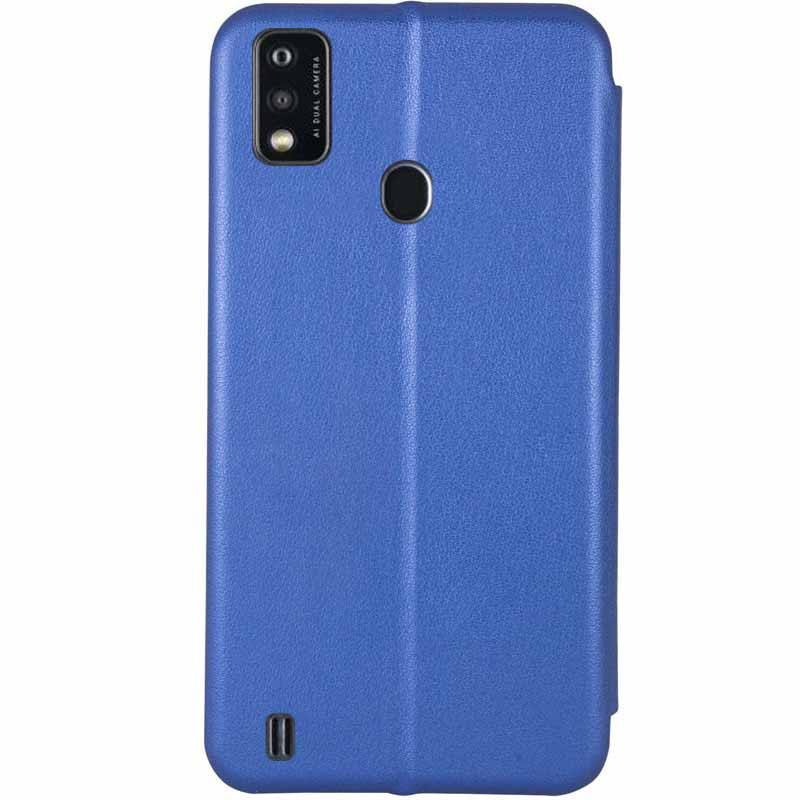 Кожаный чехол-книжка Classy для ZTE Blade A51, Синий 1, Искусственная кожа, купить оптом с доставкой