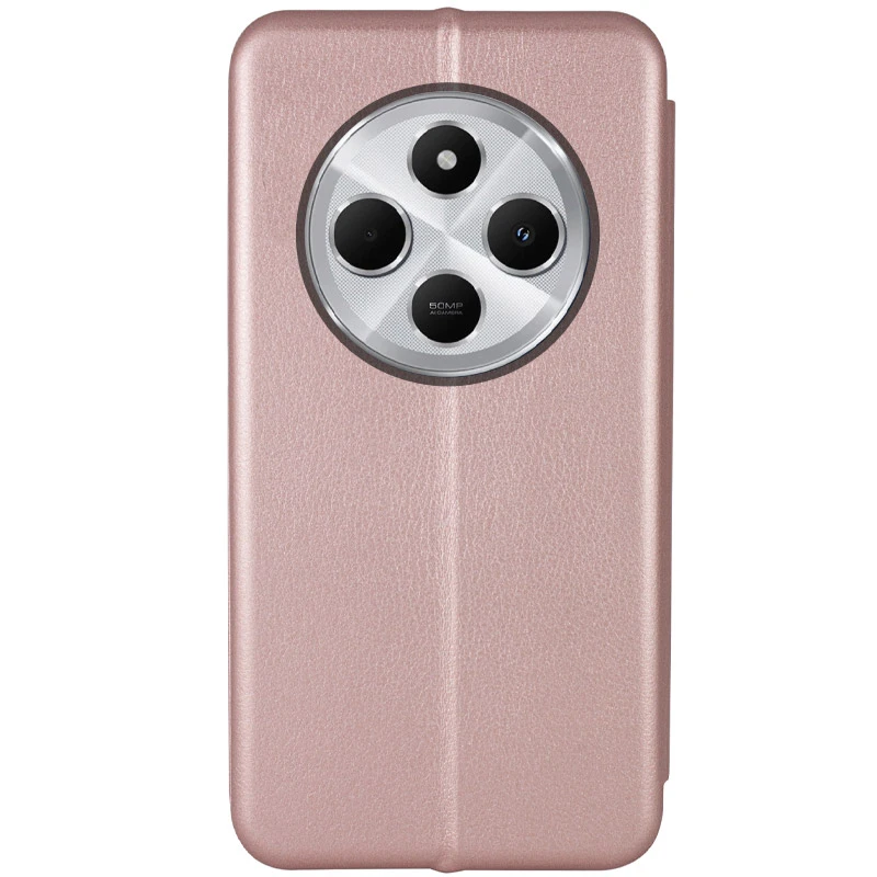 Кожаный чехол-книжка Classy для Xiaomi Redmi 14C / Poco C75, Rose Gold 1, Искусственная кожа, купить оптом с доставкой