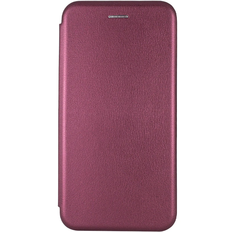 Кожаный чехол-книжка Classy для Motorola Moto G85, Бордовый, Искусственная кожа, купить оптом с доставкой