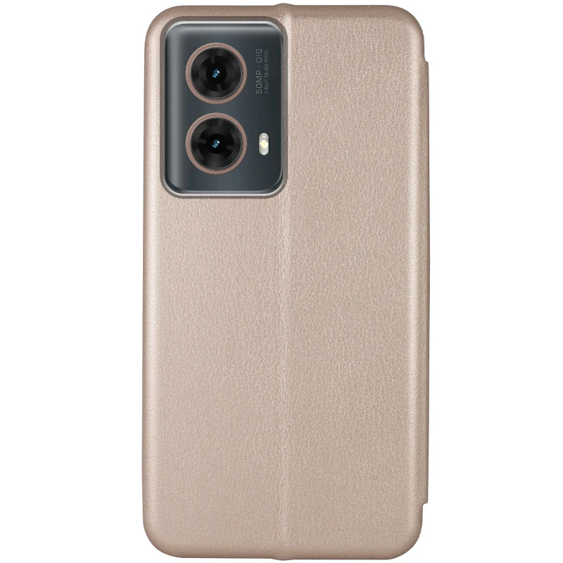 Кожаный чехол-книжка Classy для Motorola Moto G85, Золотой 1, Искусственная кожа, купить оптом с доставкой