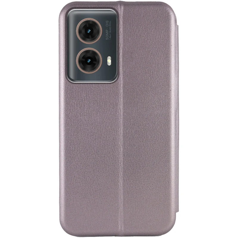 Кожаный чехол-книжка Classy для Motorola Moto G85, Серый 1, Искусственная кожа, купить оптом с доставкой