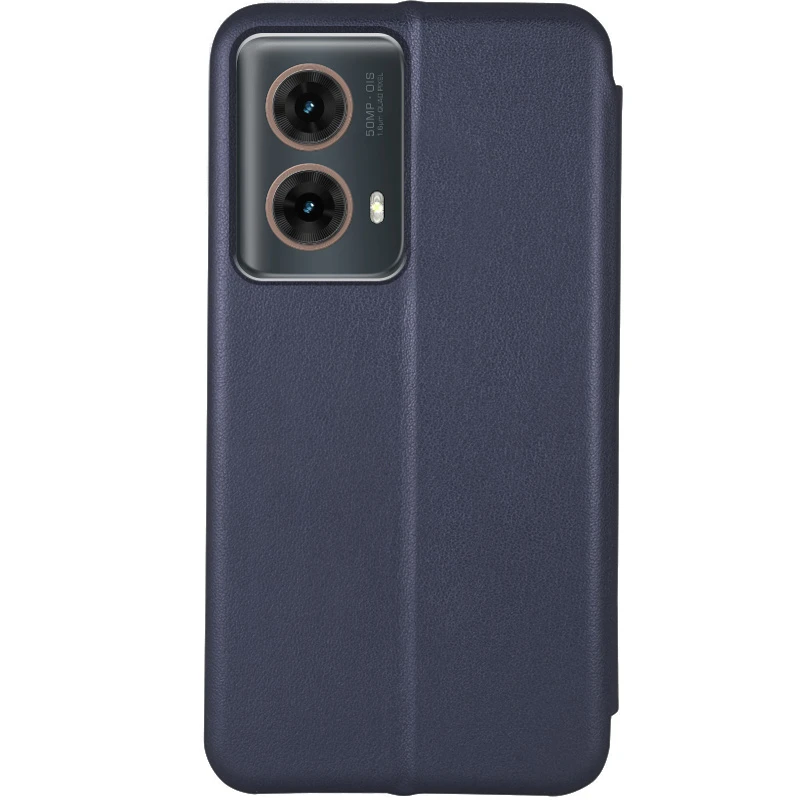 Кожаный чехол-книжка Classy для Motorola Moto G85, Темно-синий 1, Искусственная кожа, купить оптом с доставкой