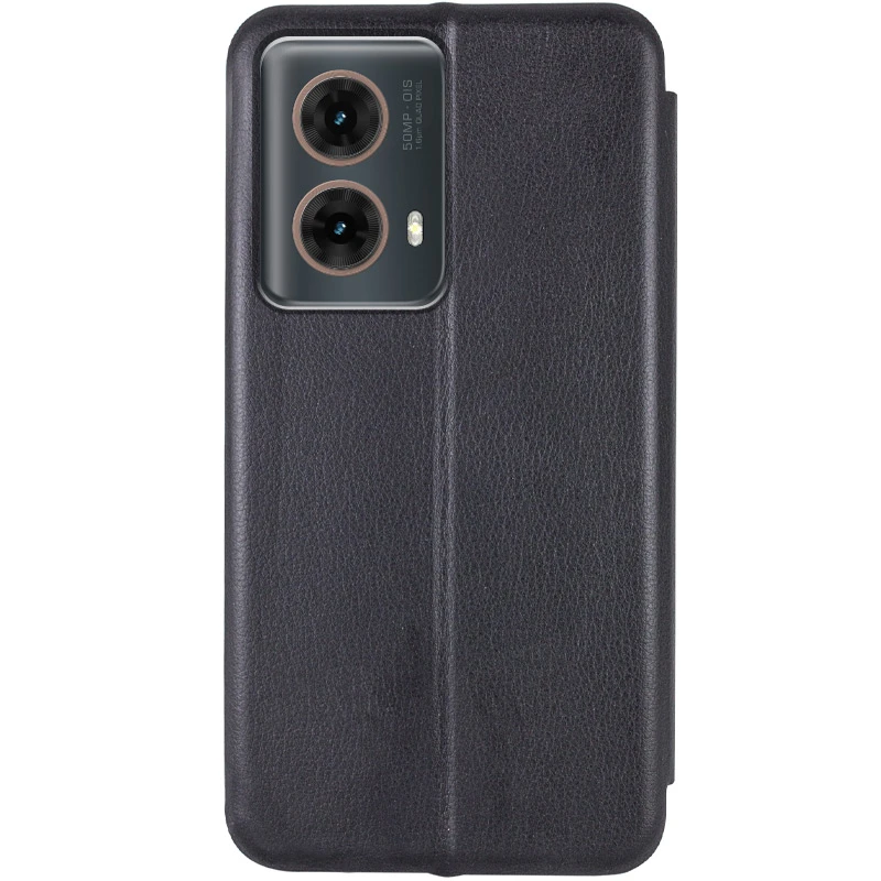 Кожаный чехол-книжка Classy для Motorola Moto G85, Черный 1, Искусственная кожа, купить оптом с доставкой