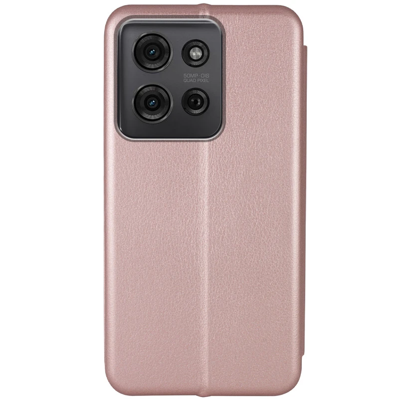 Кожаный чехол-книжка Classy для Motorola Moto G75 5G, Rose Gold 1, Искусственная кожа, купить оптом с доставкой