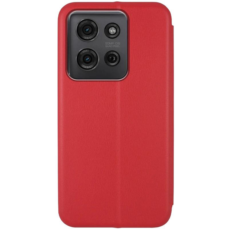 Кожаный чехол-книжка Classy для Motorola Moto G75 5G, Красный 1, Искусственная кожа, купить оптом с доставкой