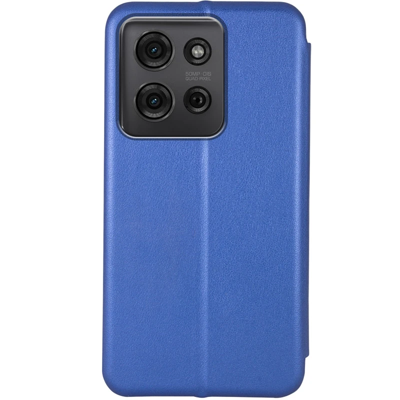 Кожаный чехол-книжка Classy для Motorola Moto G75 5G, Синий 1, Искусственная кожа, купить оптом с доставкой