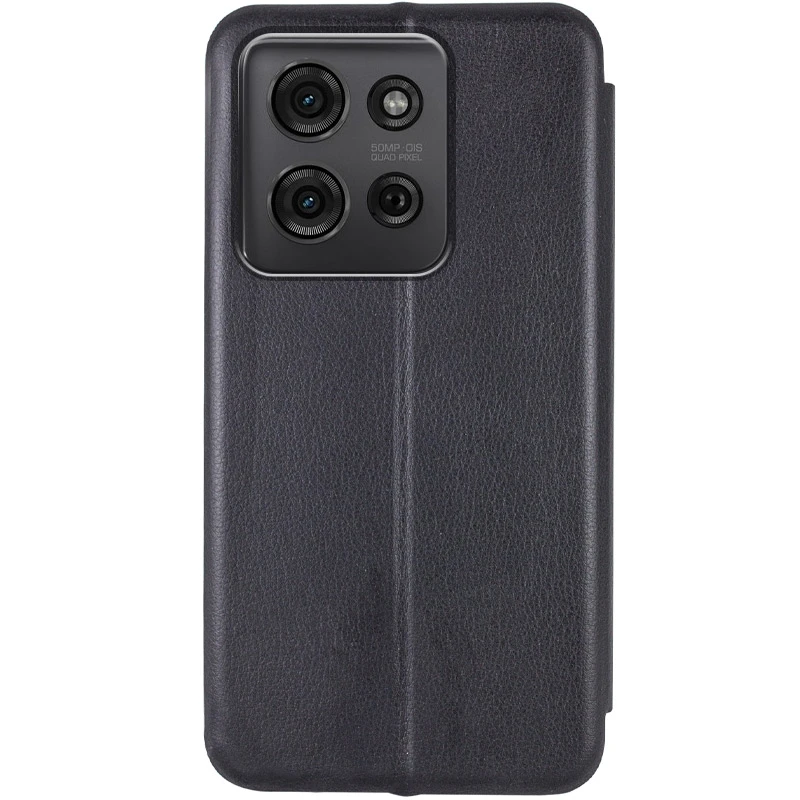 Кожаный чехол-книжка Classy для Motorola Moto G75 5G, Черный 1, Искусственная кожа, купить оптом с доставкой
