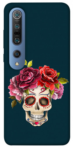 Чехол itsPrint Flower skull для Xiaomi Mi 10 / Mi 10 Pro