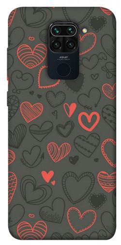 Чехол itsPrint Милые сердца для Xiaomi Redmi Note 9 / Redmi 10X