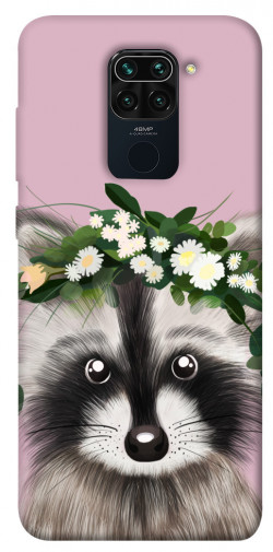 Чохол itsPrint Raccoon in flowers для Xiaomi Redmi Note 9 / Redmi 10X