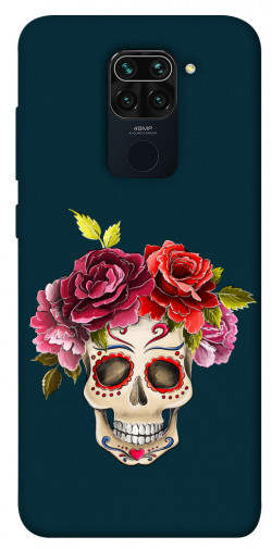 Чохол itsPrint Flower skull для Xiaomi Redmi Note 9 / Redmi 10X