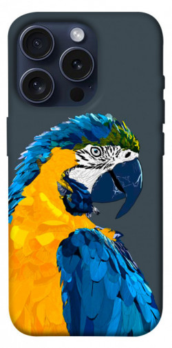 Чехол itsPrint Попугай для Apple iPhone 15 Pro (6.1")
