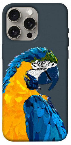 Чехол itsPrint Попугай для Apple iPhone 15 Pro Max (6.7")