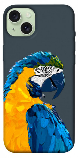 Чехол itsPrint Попугай для Apple iPhone 15 Plus (6.7")