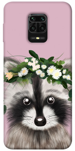 Чехол itsPrint Raccoon in flowers для Xiaomi Redmi Note 9s / Note 9 Pro / Note 9 Pro Max