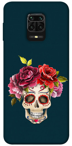 Чохол itsPrint Flower skull для Xiaomi Redmi Note 9s / Note 9 Pro / Note 9 Pro Max