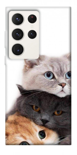 Чехол itsPrint Три кота для Samsung Galaxy S23 Ultra