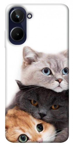 Чехол itsPrint Три кота для Realme 10 4G