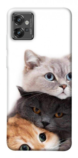 Чехол itsPrint Три кота для Motorola Moto G32