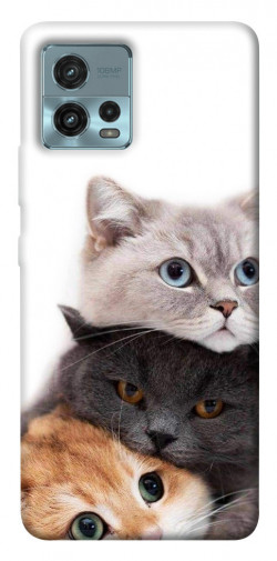 Чехол itsPrint Три кота для Motorola Moto G72