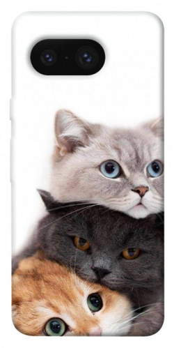 Чехол itsPrint Три кота для Google Pixel 8