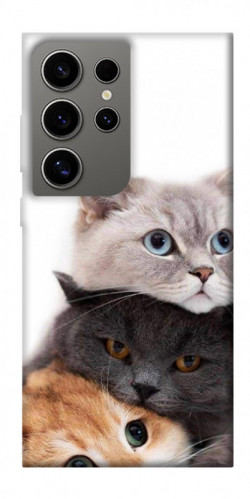 Чехол itsPrint Три кота для Samsung Galaxy S24 Ultra