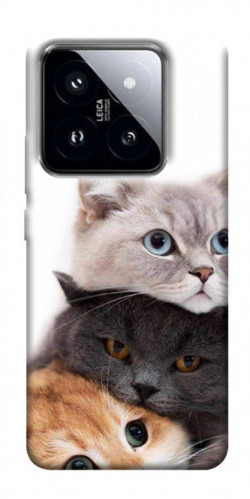 Чехол itsPrint Три кота для Xiaomi 14 Pro