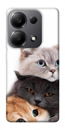 Чехол itsPrint Три кота для Xiaomi Redmi Note 13 Pro 4G