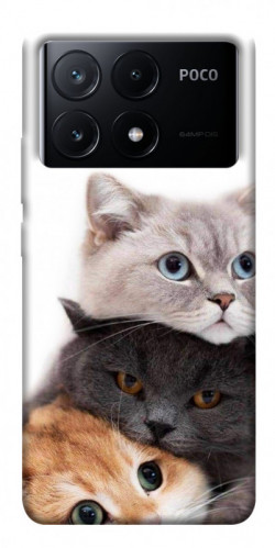Чехол itsPrint Три кота для Xiaomi Poco X6