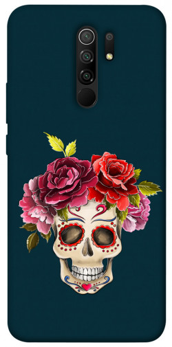 Чохол itsPrint Flower skull для Xiaomi Redmi 9