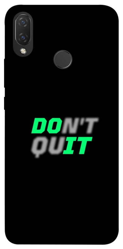 Чехол itsPrint Don't quit для Huawei P Smart+ (nova 3i), спорт, купить оптом с доставкой