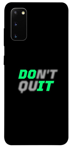 Чехол itsPrint Don't quit для Samsung Galaxy S20