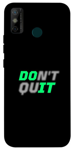 Чехол itsPrint Don't quit для TECNO Spark 6 Go