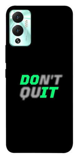 Чехол itsPrint Don't quit для Infinix Hot 12 Play