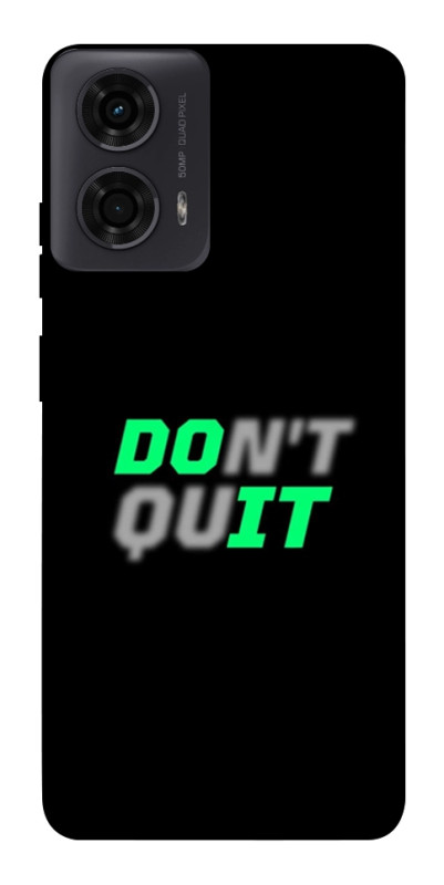 Чехол itsPrint Don't quit для Motorola Moto G24, спорт, купить оптом с доставкой
