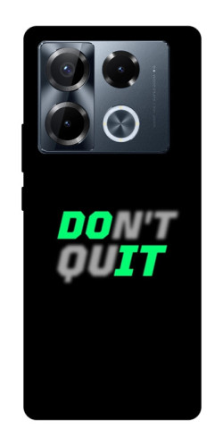 Чехол itsPrint Don't quit для Infinix Note 40 Pro 4G