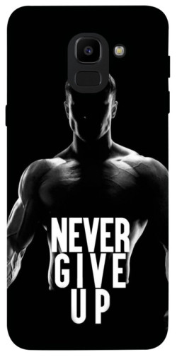 Чехол itsPrint Never give up для Samsung J600F Galaxy J6 (2018)
