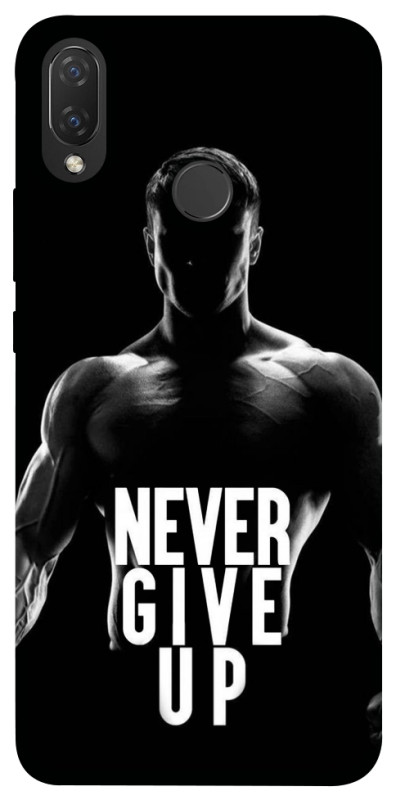 Чехол itsPrint Never give up для Huawei P Smart+ (nova 3i), спорт, купить оптом с доставкой