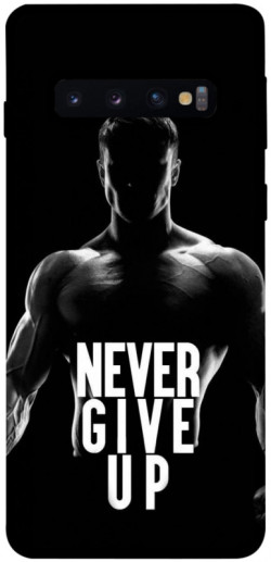 Чехол itsPrint Never give up для Samsung Galaxy S10