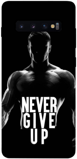 Чехол itsPrint Never give up для Samsung Galaxy S10+