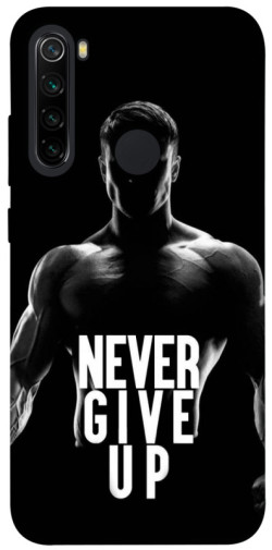 Чехол itsPrint Never give up для Xiaomi Redmi Note 8