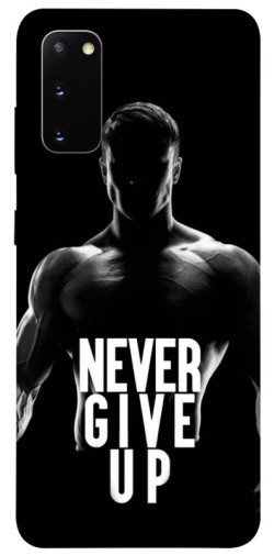 Чехол itsPrint Never give up для Samsung Galaxy S20