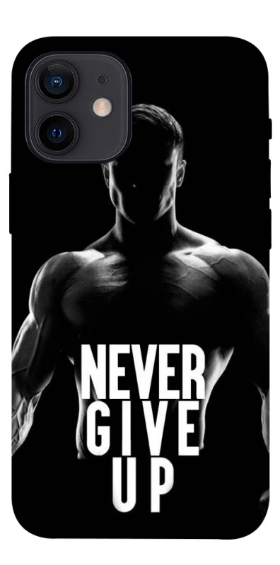 Чехол itsPrint Never give up для Apple iPhone 12 mini (5.4"), спорт, купить оптом с доставкой