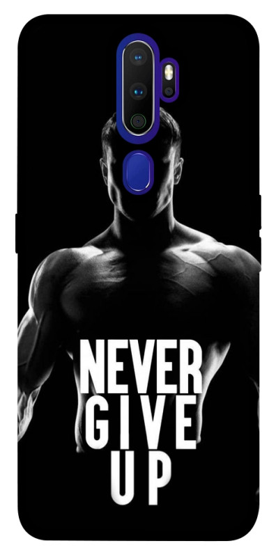 Чехол itsPrint Never give up для Oppo A5 (2020) / Oppo A9 (2020), спорт, купить оптом с доставкой
