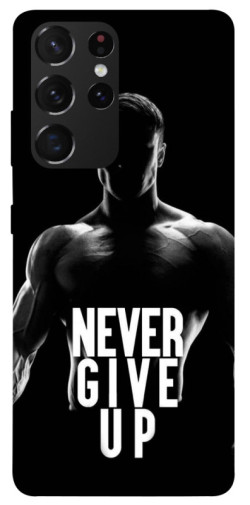 Чехол itsPrint Never give up для Samsung Galaxy S21 Ultra