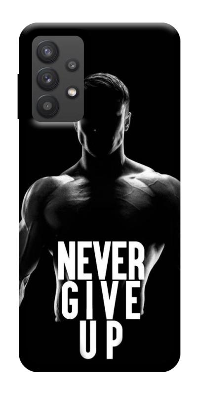 Чехол itsPrint Never give up для Samsung Galaxy A32 (A326B) 5G, спорт, купить оптом с доставкой